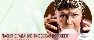 Гадание пасьянс Киевская Ворожея