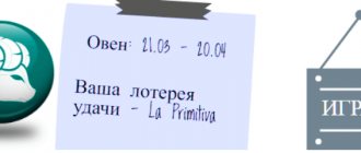 Лотерейный гороскоп. Овен (с 21 марта по 20 апреля)